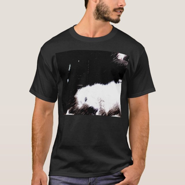 Eli in front of TV T-Shirt (Front)