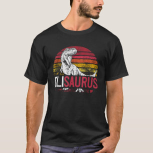 Eli Saurus Funny Personalised Dinosaur T Rex Name  T-Shirt