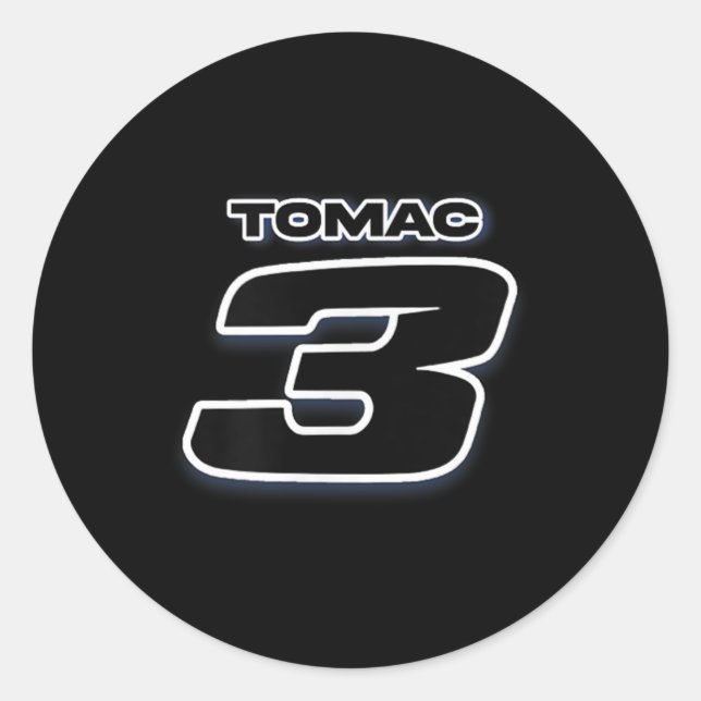 Eli Tomac Et3 Motocross Supercross Sx Mx Merchandi Classic Round Sticker (Front)