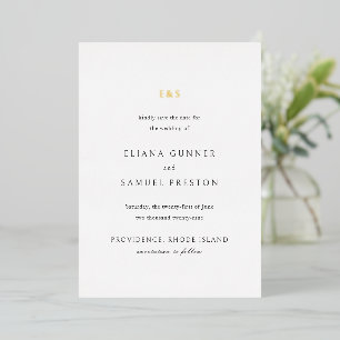 Eliana Monogram Classic Wedding Save the Date
