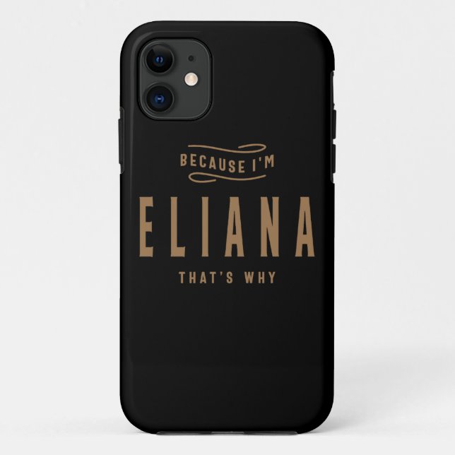 Eliana Name Personalised Birthday Name Eliana Case-Mate iPhone Case (Back)