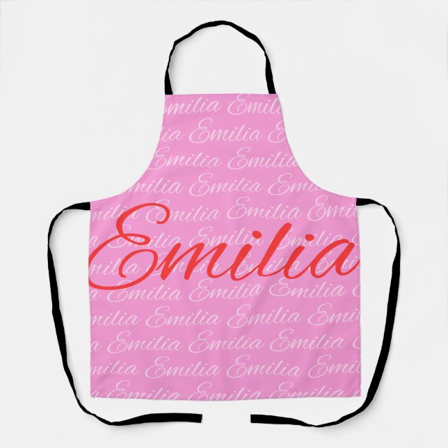 Eliana Repeating Name Pattern  Apron (Front)