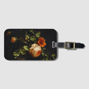 Elias van den Broeck, Still Life with Roses Luggage Tag