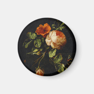 Elias van den Broeck, Still Life with Roses Magnet