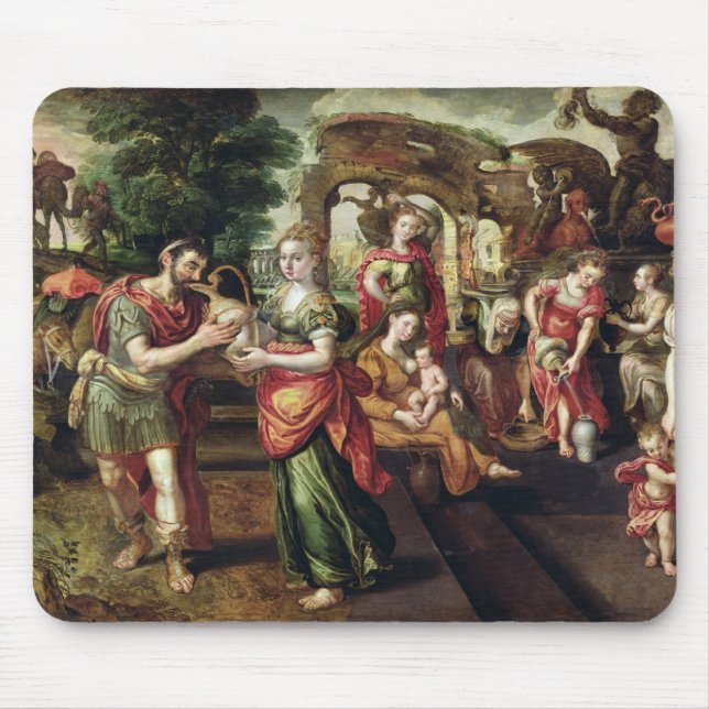 Eliezer and Rebecca at the Well, 1562 Mouse Mat (Front)