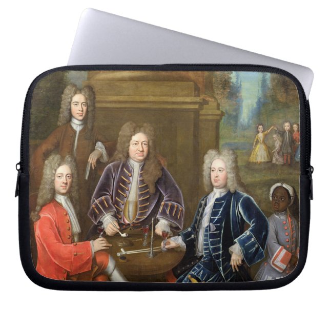 Elihu Yale (1648-1721) the second Duke of Devonshi Laptop Sleeve (Front)