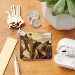 Elijah in Wilderness by Lord Frederic Leighton Key Ring