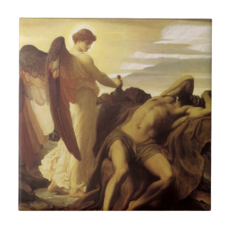 Elijah in Wilderness by Lord Frederic Leighton Tile
