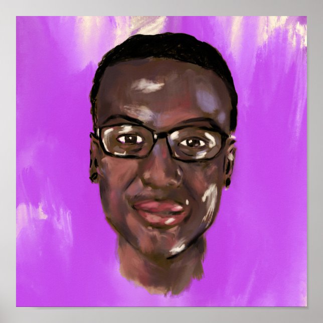 elijah mcclain painting poster (Front)