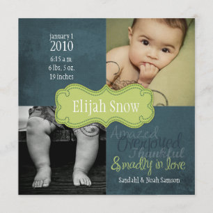 Elijah Snow Birth Announcements