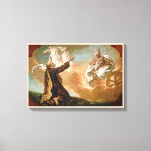 Elijah Taken Up in a Chariot of Fire by G. Angeli Canvas Print