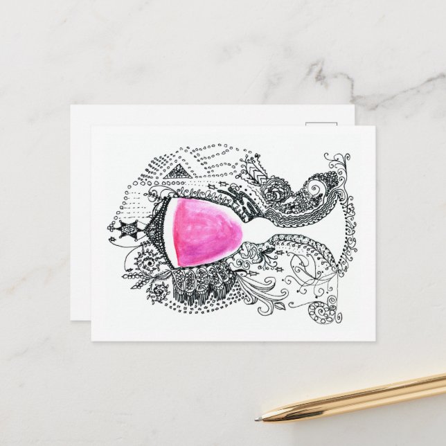 Elijah's Cup Fine Art Postcard (Front/Back In Situ)