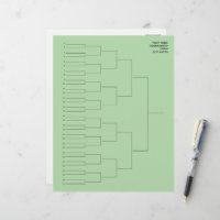 Elimination draw template sheets for 32 players