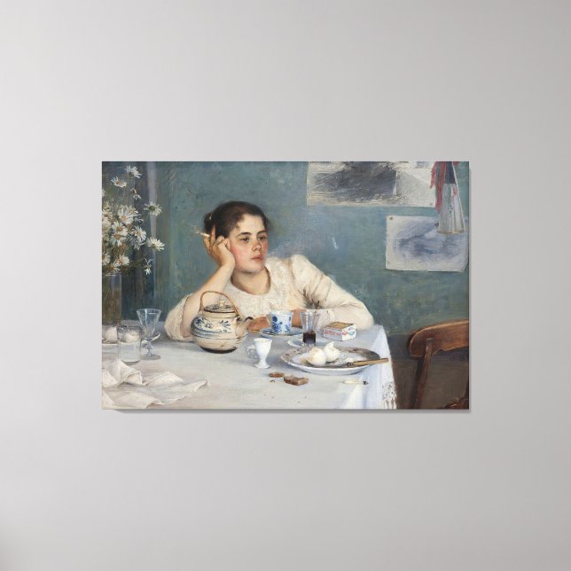 Elin Danielson-Gambogi - After Breakfast (1890) Canvas Print (Front)