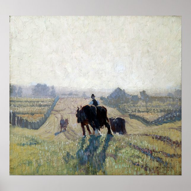 Elioth Gruner Frosty Sunrise Poster (Front)