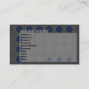 elipses : navy : business card