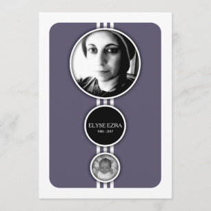 elipses purple memorial cards