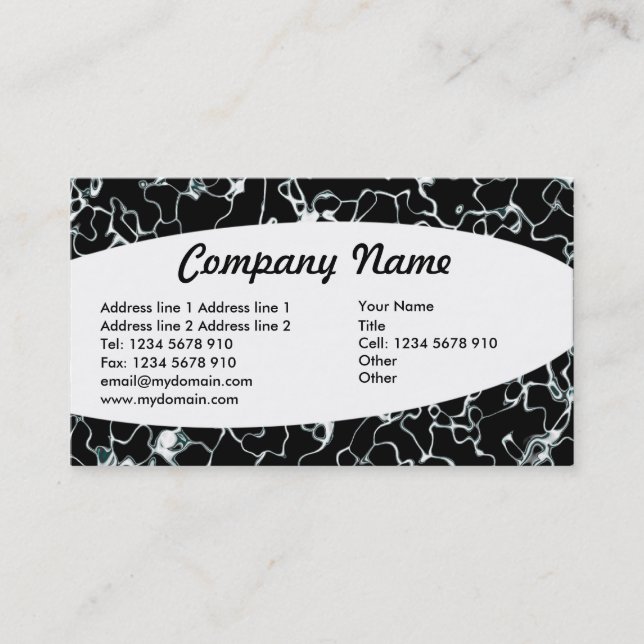 Eliptical - Abstract 013 Business Card (Front)