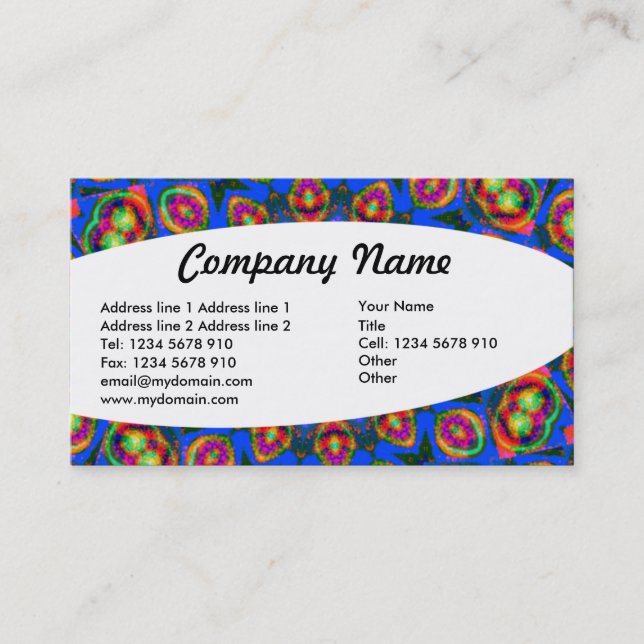 Eliptical - Abstract 022 Business Card (Front)