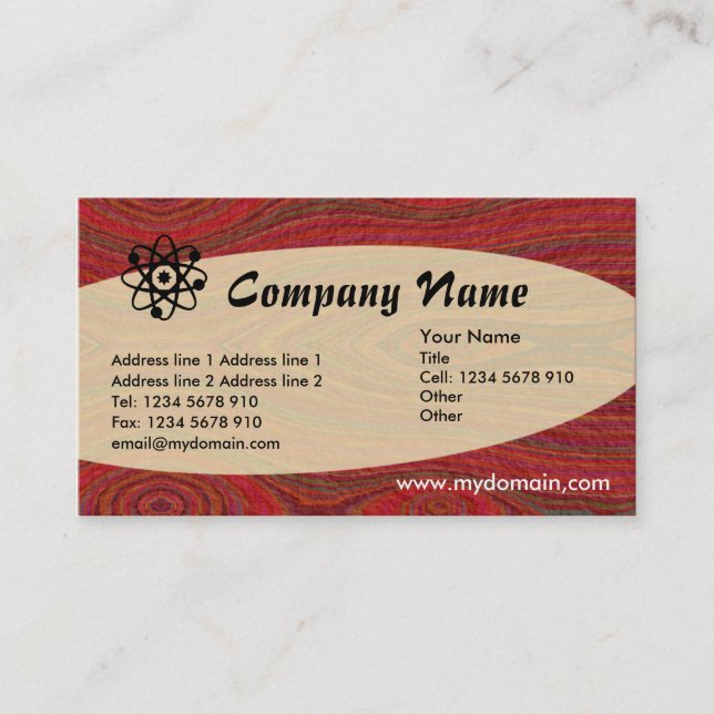 Eliptical - Aztec Cave Drawing Business Card (Front)