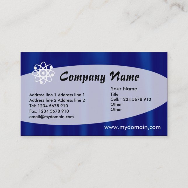 Eliptical - Midnight Velvet Business Card (Front)