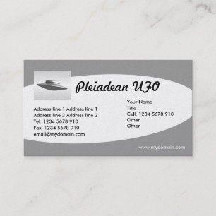 Eliptical Platinum - UFO Business Card