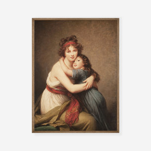 Elisabeth Le Brun Self-portrait with Daughter Poster
