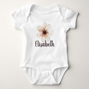 Elisabeth Name Baby Girls Reveal Newborn Flower Bodysuit