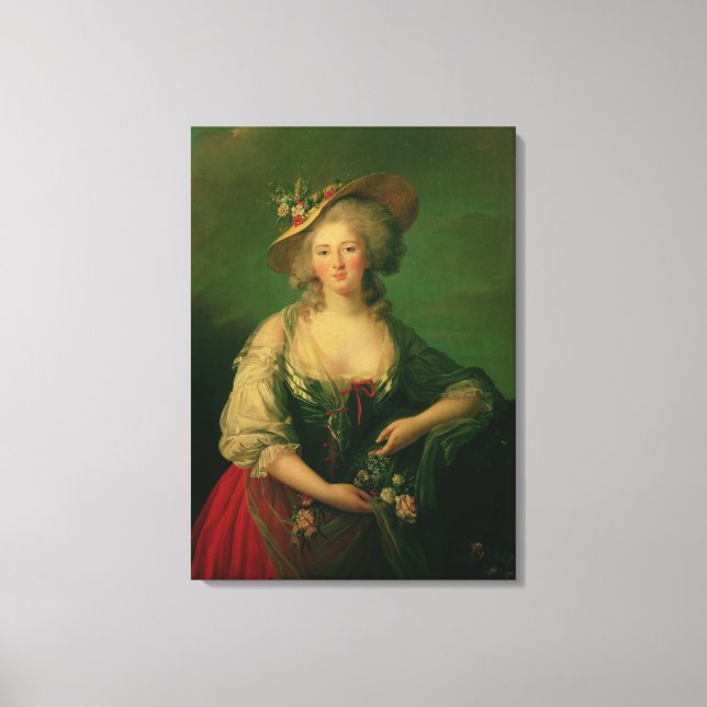 Elisabeth of France  called Madame Elizabeth Canvas Print (Front)