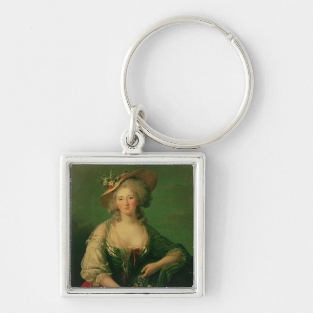 Elisabeth of France  called Madame Elizabeth Key Ring (Front)