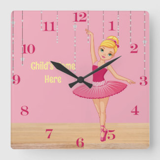 Elise Blonde Ballerina Wall Clock