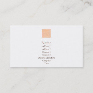 Elise - Peach Business Card