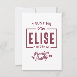 Elise Personalised Name Birthday Gift RSVP Card