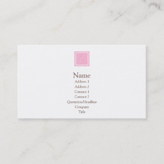 Elise - Pink Business Card