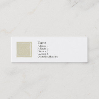 Elise - Tan Mini Business Card