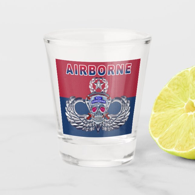 Elite 82nd Airborne Division Shot Glass (Front)
