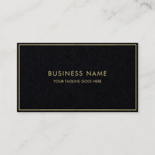 Elite Black Template Luxury Elegant Modern Gold Business Card