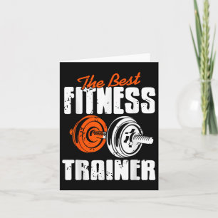 Elite Fitness Coach Weightlifting Motivation  Card
