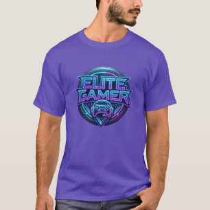 Elite Gamer Neon Logo T-Shirt