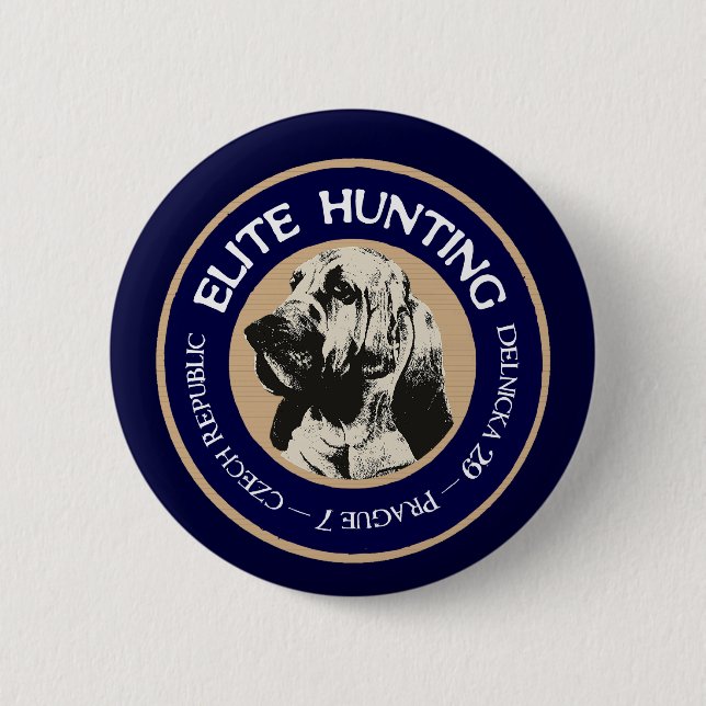 Elite Hunting Hostel 6 Cm Round Badge (Front)