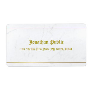 Elite Old Style Calligraphed Marble Gold Shipping