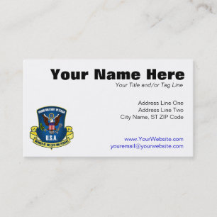 Elite One Percent (Blue) Business Card