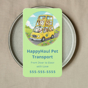 Elite Pet Delivery Service Pet Chauffeur Pet Taxi Business Card