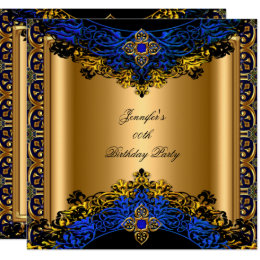 blue and gold birthday party