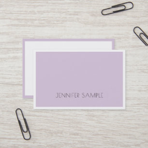 Elite Sleek Design Trendy Violet Purple Luxury Business Card