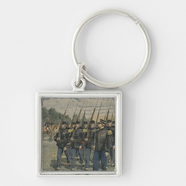 Elite troops of French army Key Ring (Front)
