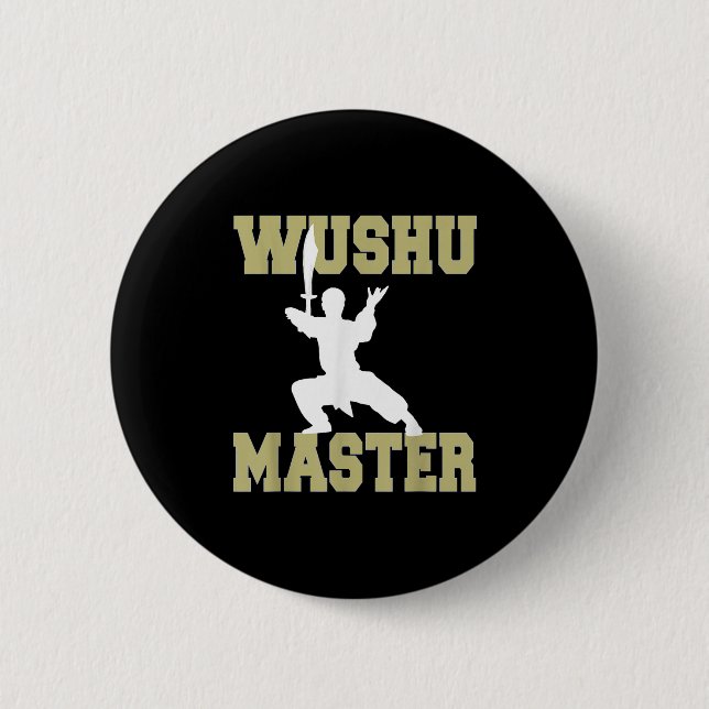 Elite Warrior Mastery In Traditional Wushu Wean Se 6 Cm Round Badge (Front)