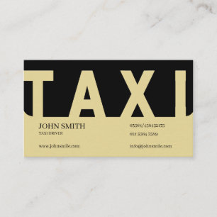 EliteTaxi Driver Business Card