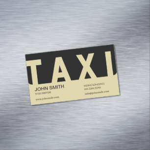 EliteTaxi Driver Magnetic Business Card