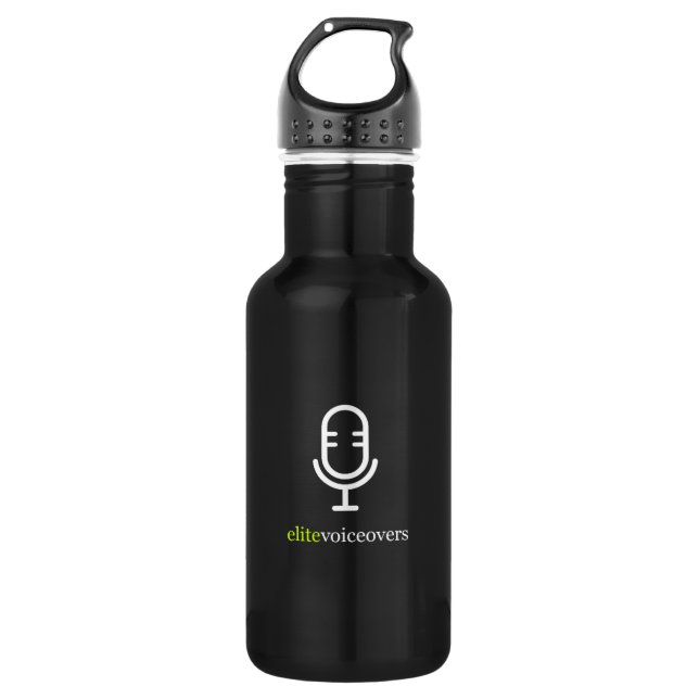 EliteVoiceovers Stainless Steel Water Bottle (Front)